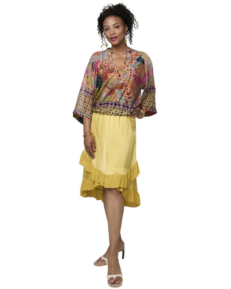 Amaya Yellow Skirt Geel Amaya Yellow Skirt Geel