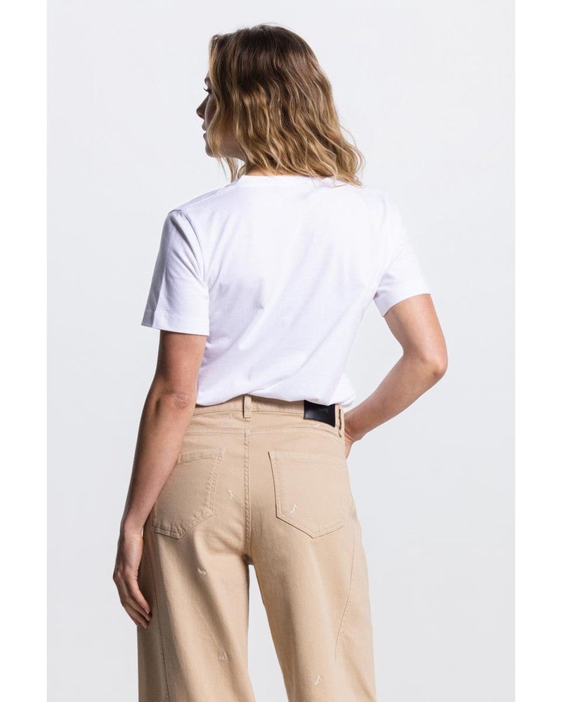 SUVI SHIRT COJ 157 short sleeve v-neck Wit 1 SUVI SHIRT COJ 157 short sleeve v-neck Wit 1