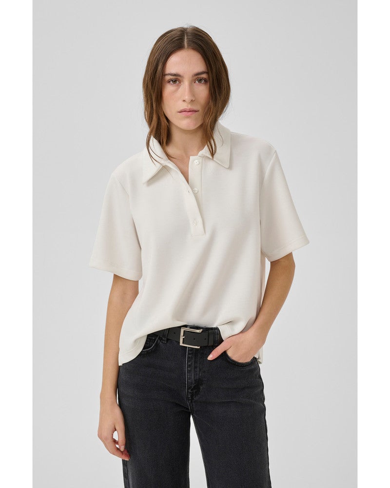 MWHelle Polo Tee Wit 1 MWHelle Polo Tee Wit 1