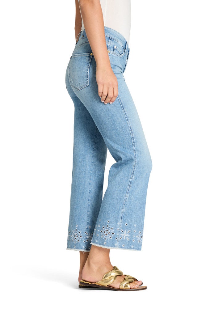 Francesca Lochstickerei Blauw Francesca Lochstickerei Blauw