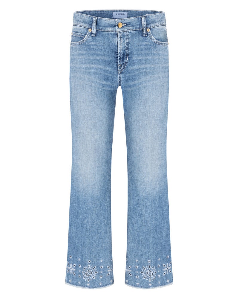 Francesca Lochstickerei Blauw Francesca Lochstickerei Blauw