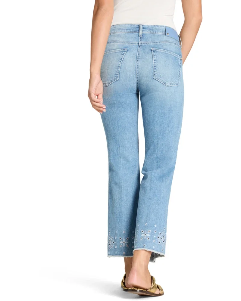 Francesca Lochstickerei Blauw Francesca Lochstickerei Blauw