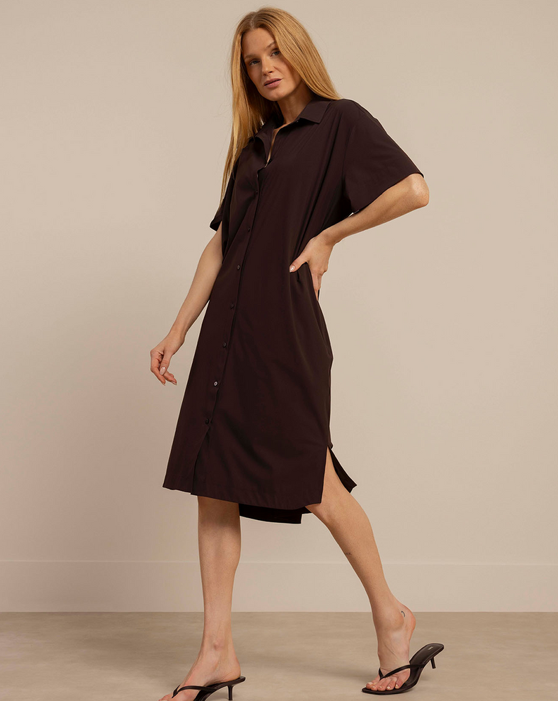 Louni blouse dress Bruin 1 Louni blouse dress Bruin 1