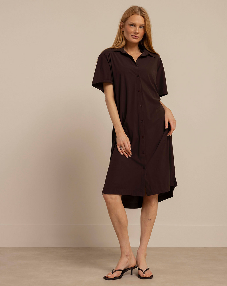 Louni blouse dress Bruin 1 Louni blouse dress Bruin 1