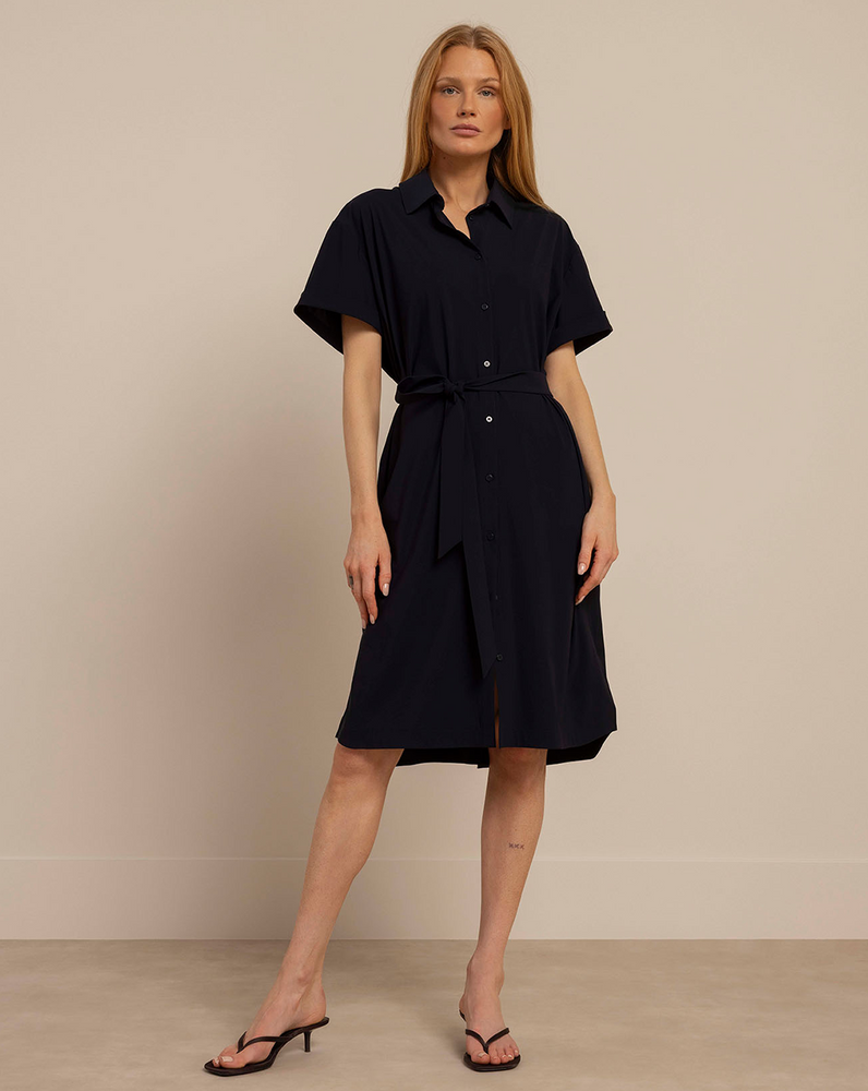 Louni blouse dress Donker Blauw Louni blouse dress Donker Blauw