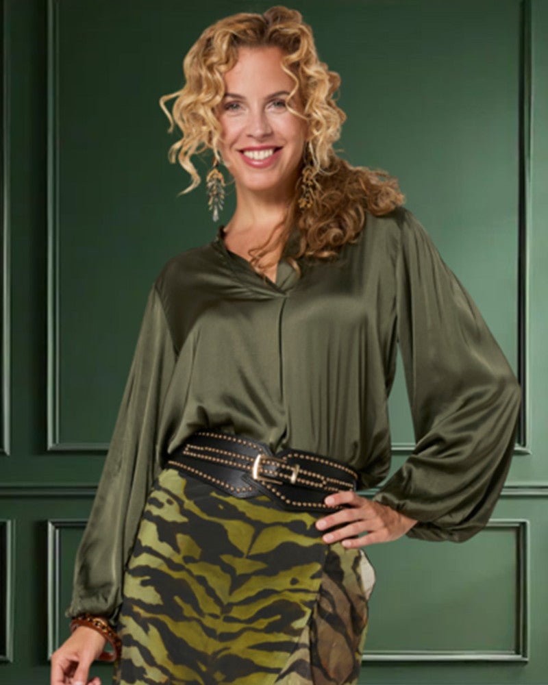 Studs Stretch Riem Zwart Zwart 1 Studs Stretch Riem Zwart Zwart 1