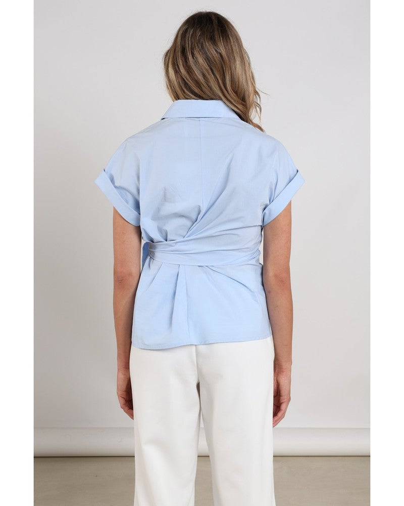 Aneta Top Licht Blauw Aneta Top Licht Blauw