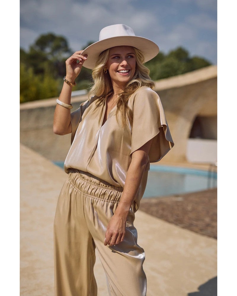 Taylor Top Shiny Zand Taylor Top Shiny Zand