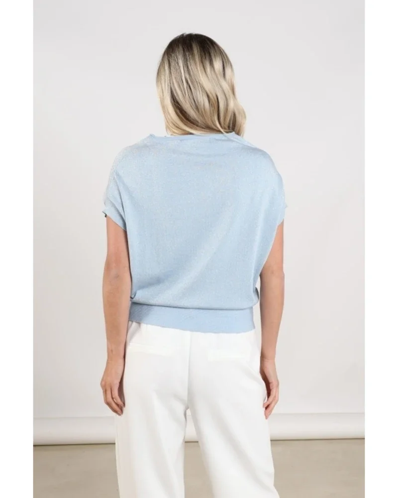 Wies Top Lurex Licht Blauw Wies Top Lurex Licht Blauw