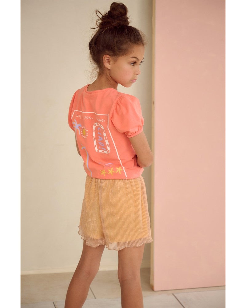 Karen Tshirt CIAO print at back Roze Karen Tshirt CIAO print at back Roze