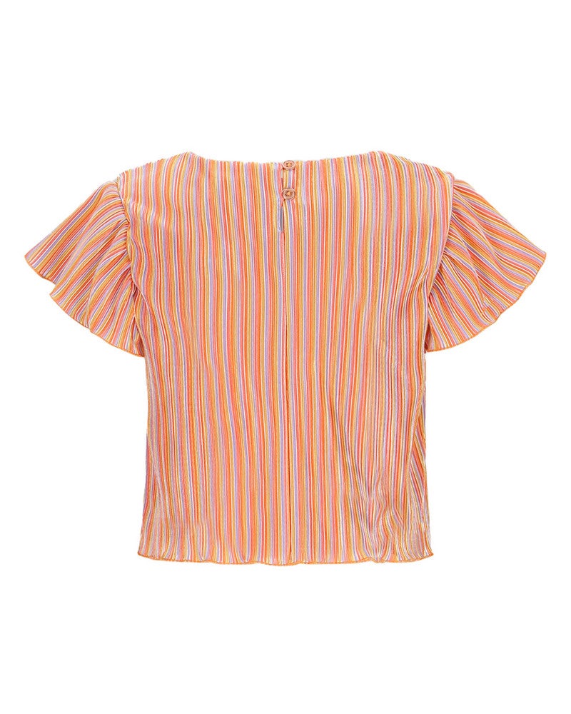 Tiana Striped Plissee top Multi Tiana Striped Plissee top Multi