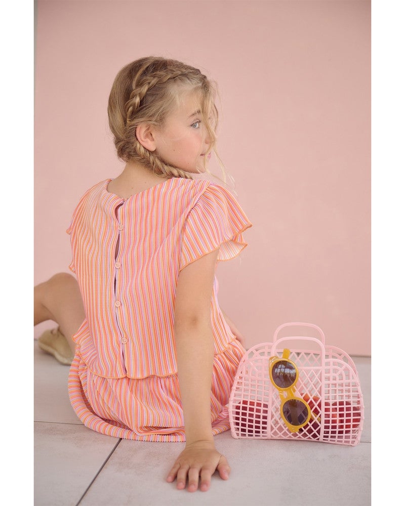 Tiana Striped Plissee top Multi Tiana Striped Plissee top Multi