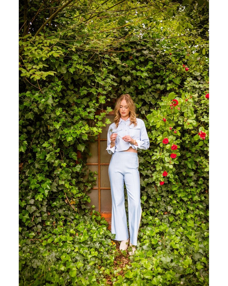 Naleyna Pique Jeans Blauw Naleyna Pique Jeans Blauw