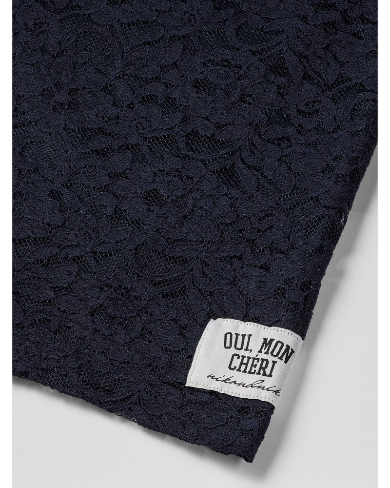 Silke Lace Dress Blauw Silke Lace Dress Blauw