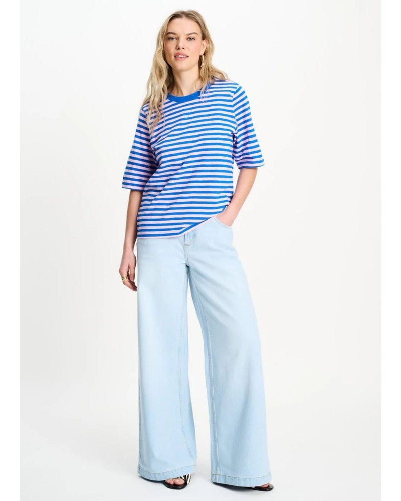TSHIRT - Stripe Blue Pink Multi TSHIRT - Stripe Blue Pink Multi