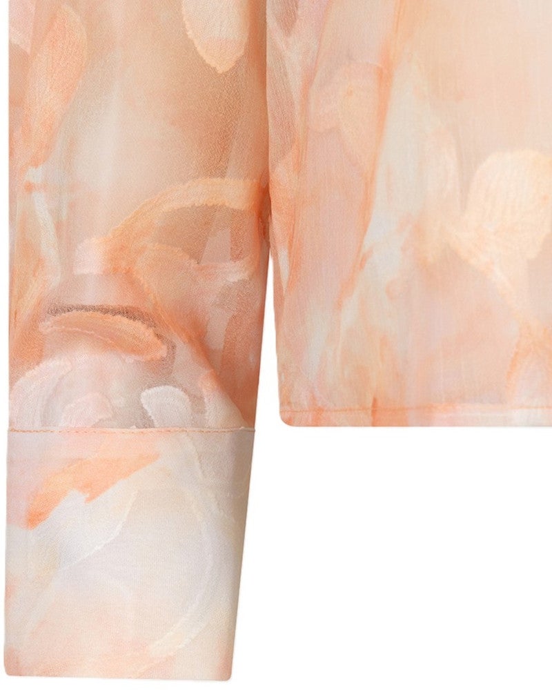 Blouse Divine Watercolor Oranje Blouse Divine Watercolor Oranje