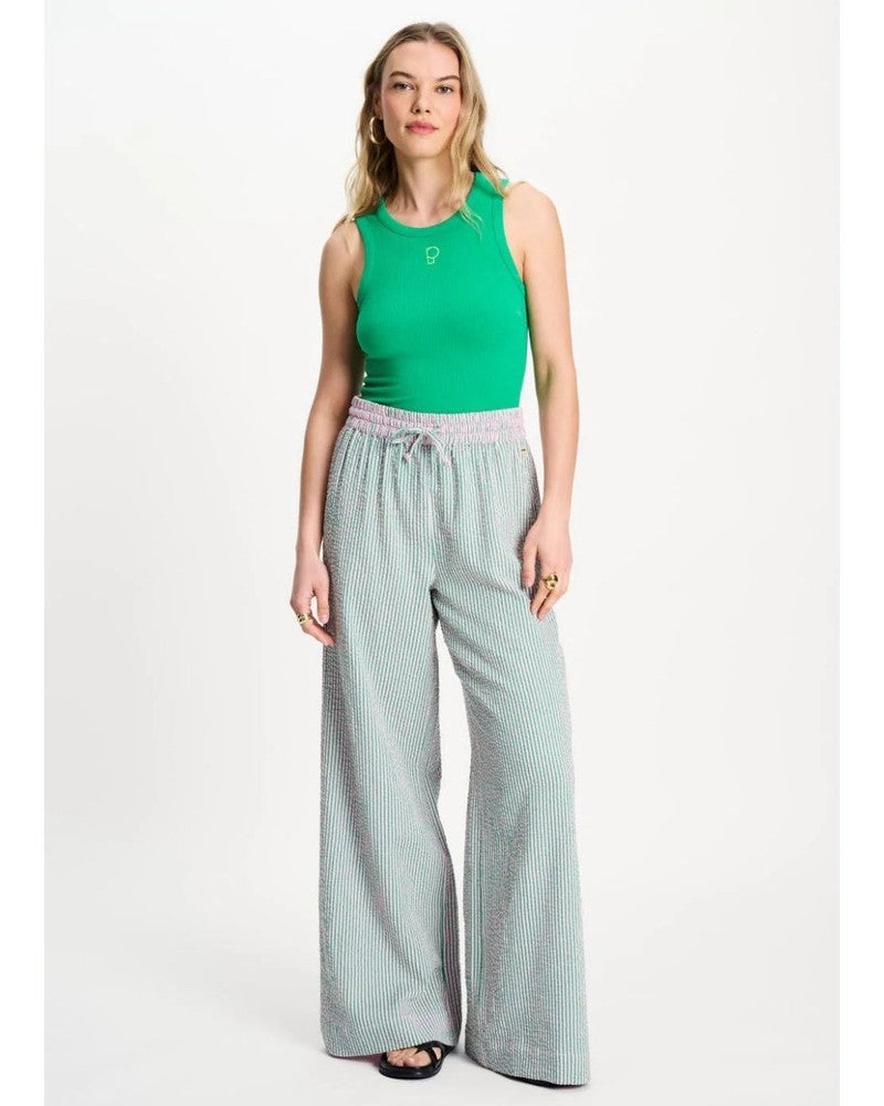 PANTS - Seersucker Green Pink Multi PANTS - Seersucker Green Pink Multi