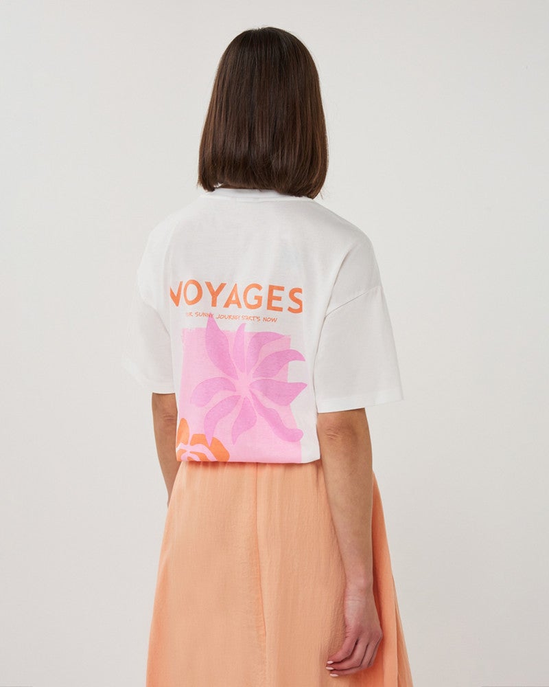 T-shirt wide 'voyages' Off White T-shirt wide 'voyages' Off White