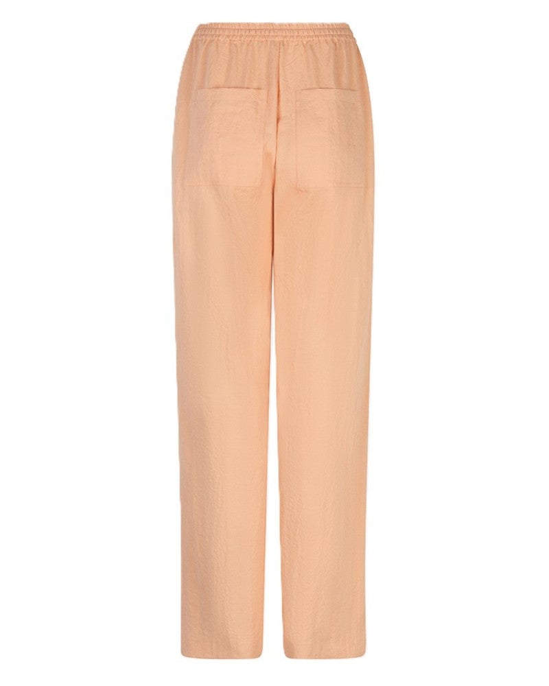 Trousers elastic WB fine crinkle Oranje Trousers elastic WB fine crinkle Oranje