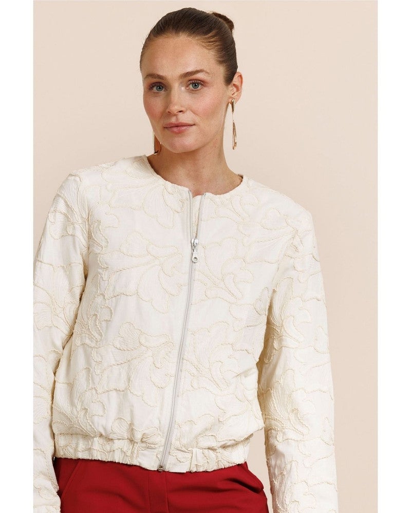 April embroidery jacket Ecru April embroidery jacket Ecru