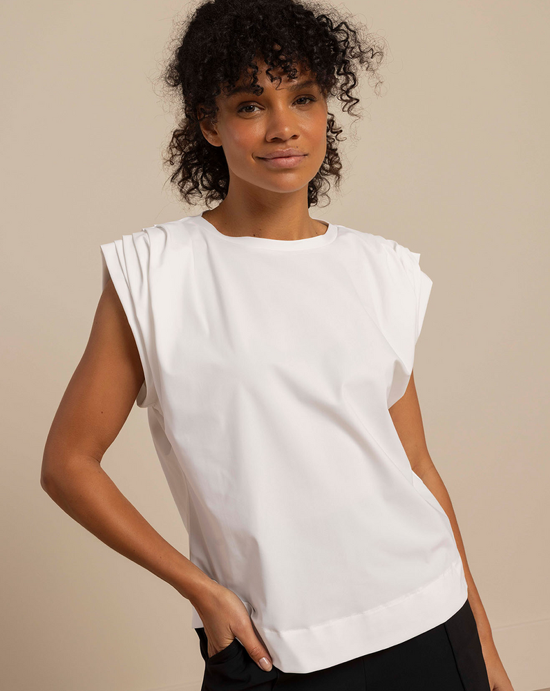 Leona top padded shoulders Off White Leona top padded shoulders Off White