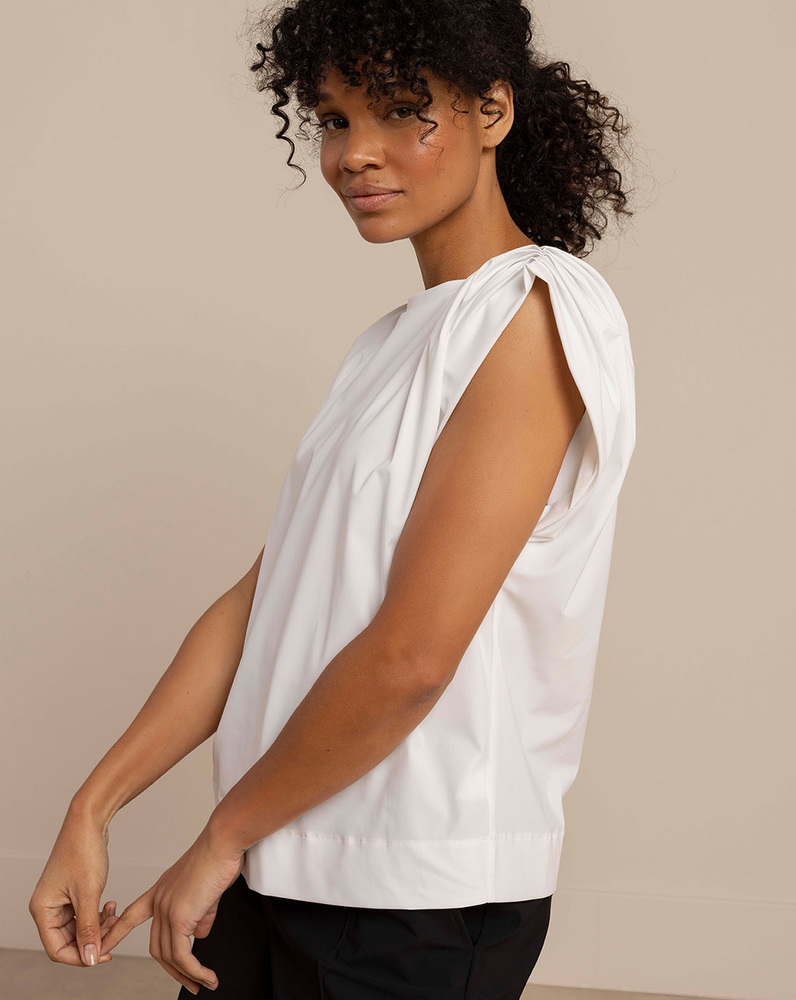 Leona top padded shoulders Off White Leona top padded shoulders Off White