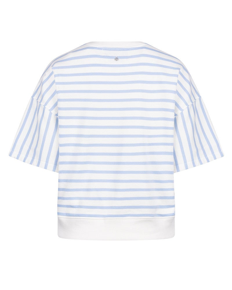 Lotte Pullover Stripe blauw Off White Lotte Pullover Stripe blauw Off White