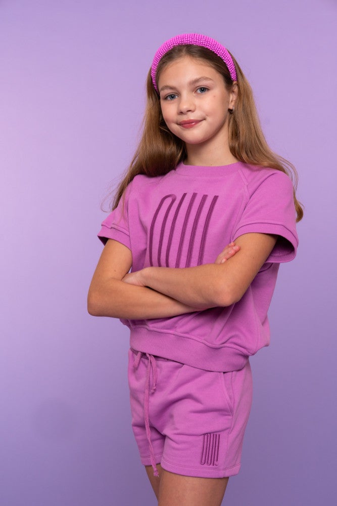 Sweater oui! ss Paars Sweater oui! ss Paars