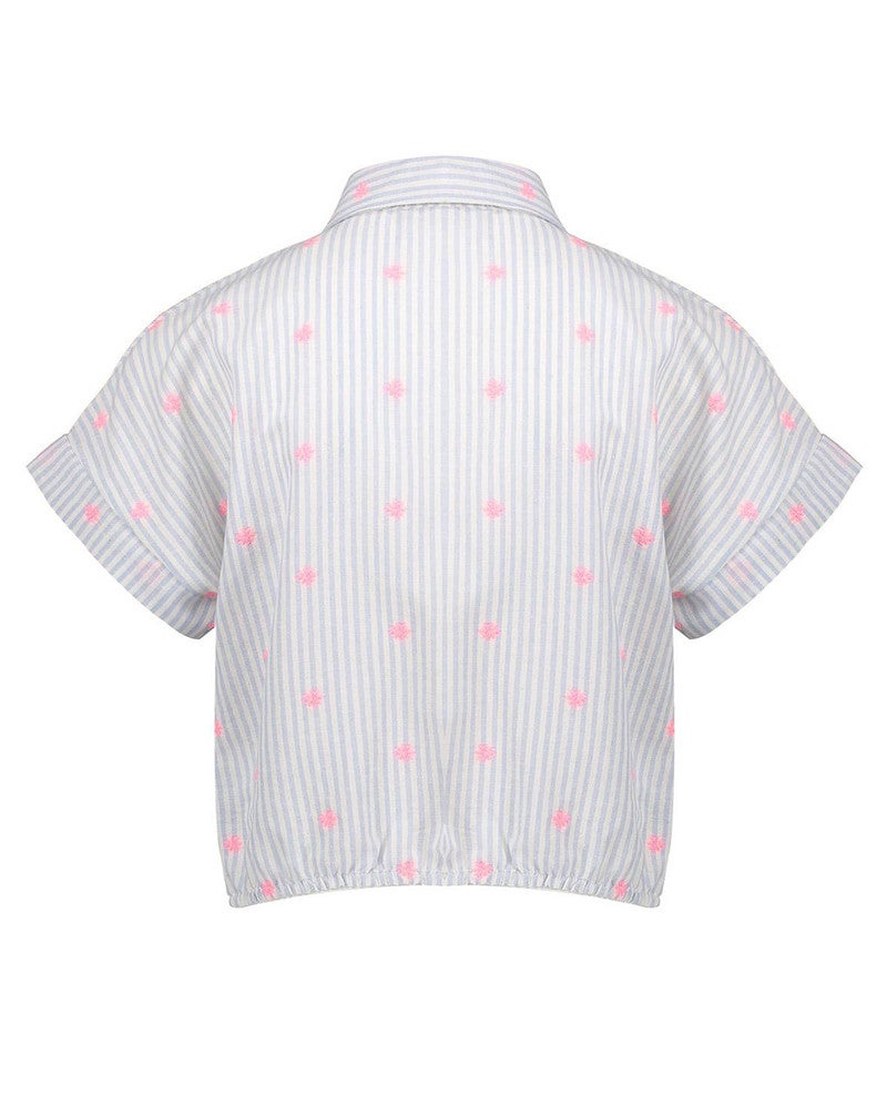 Blouse knot neon flower Off White Blouse knot neon flower Off White