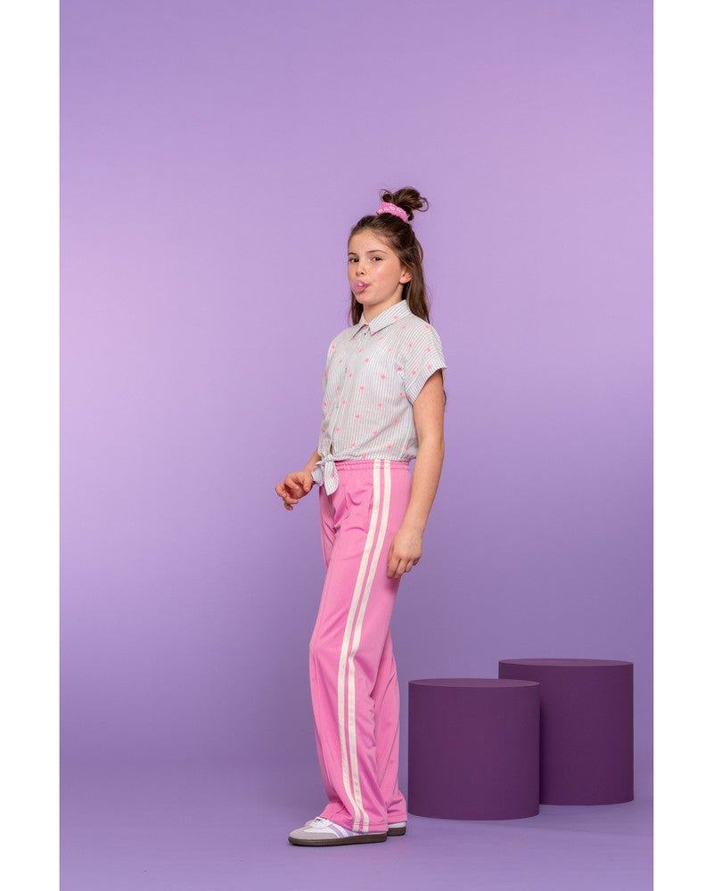 Blouse knot neon flower Off White Blouse knot neon flower Off White