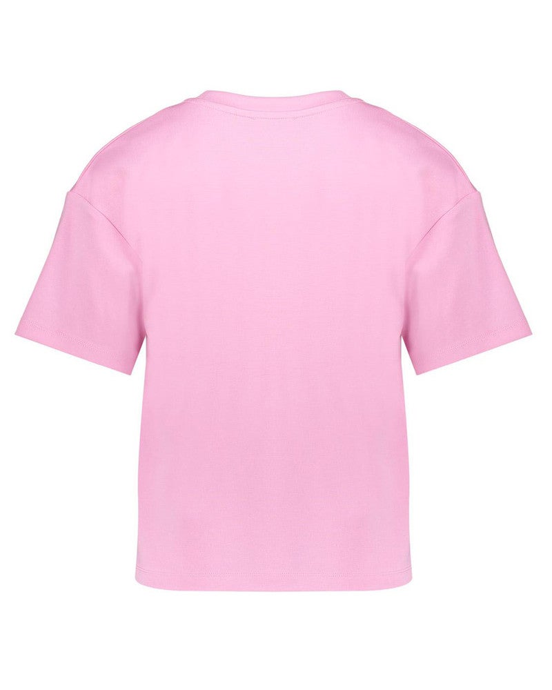 T-shirt scuba toweling ss Roze T-shirt scuba toweling ss Roze