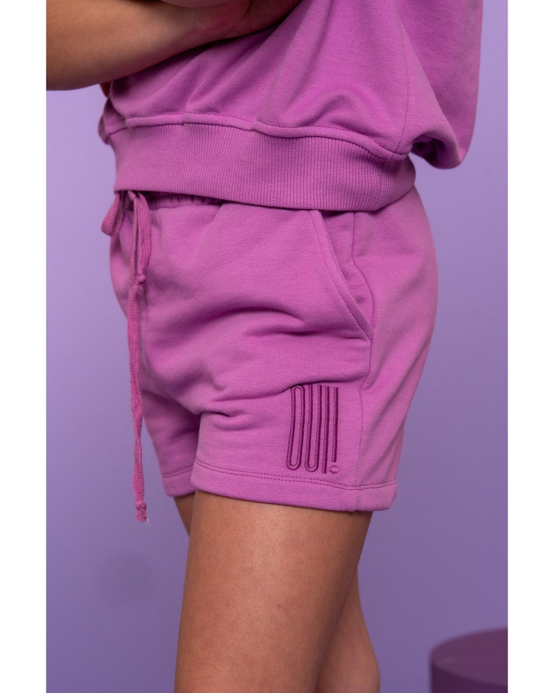 Short sweat oui! ss Paars Short sweat oui! ss Paars