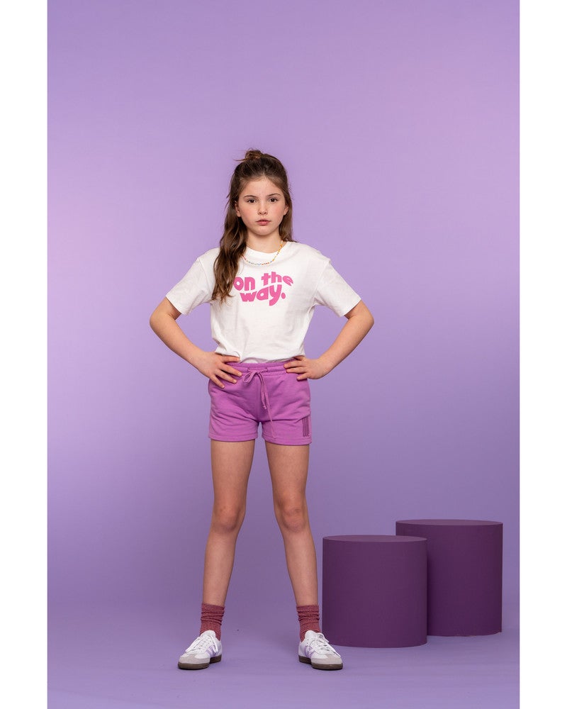 Short sweat oui! ss Paars Short sweat oui! ss Paars