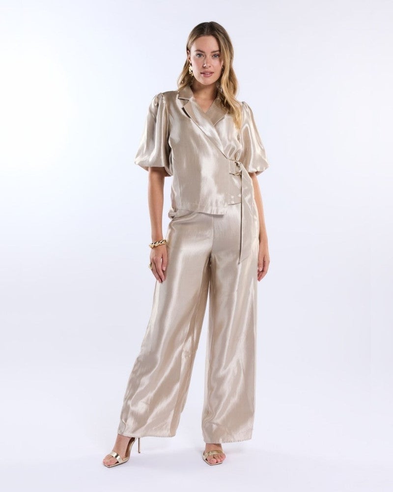 Panthea Trousers Satin Shine Goud Panthea Trousers Satin Shine Goud