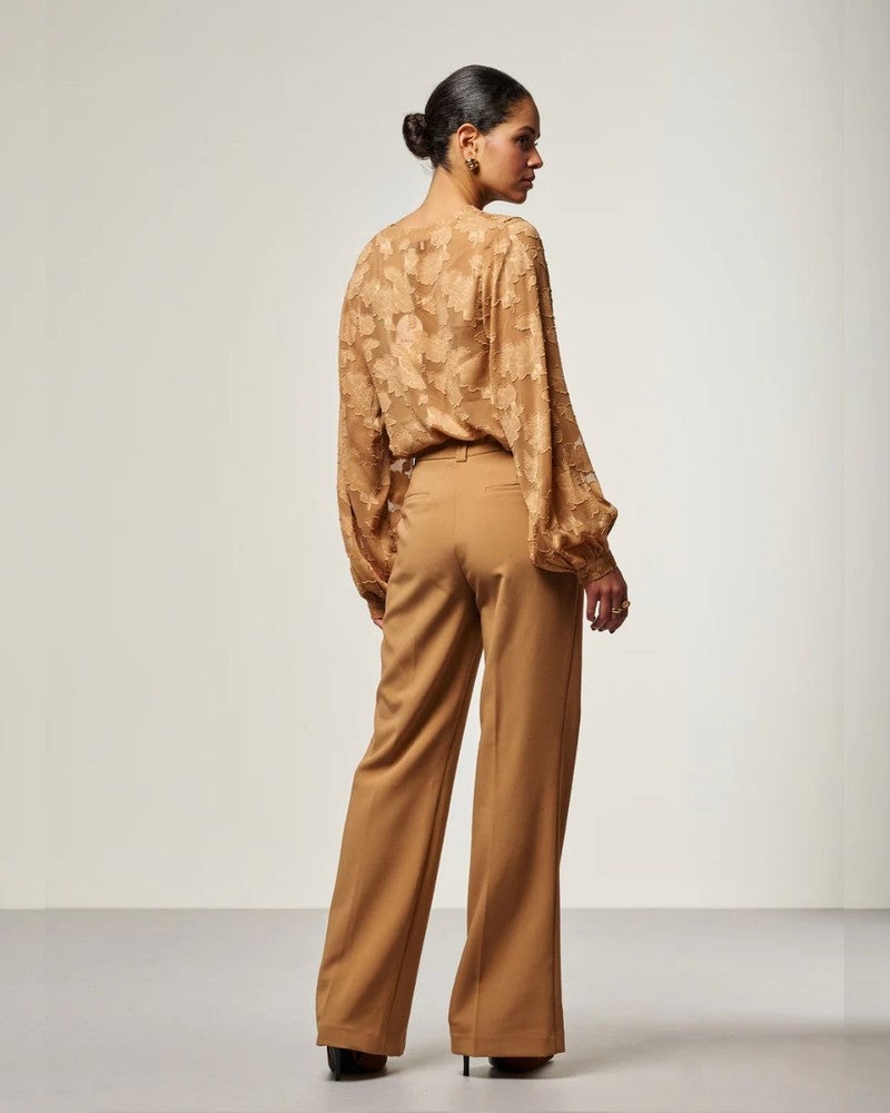 ALANA CHIFFON BLOUSE PES 509 Camel ALANA CHIFFON BLOUSE PES 509 Camel