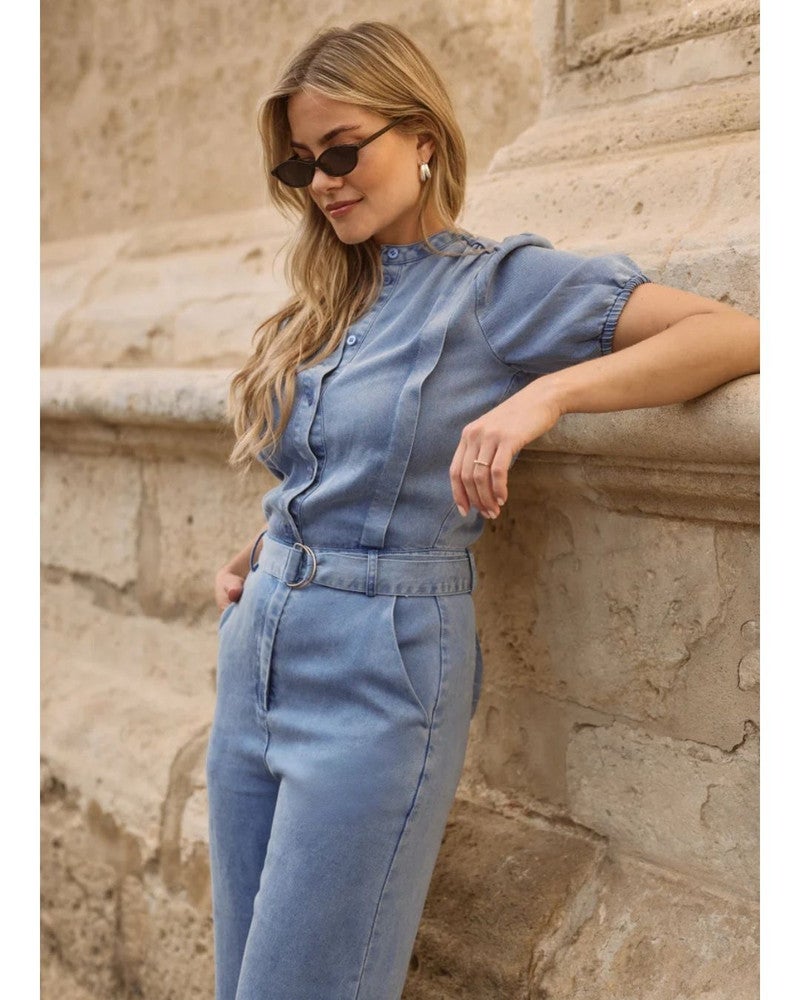 Jumpsuit Jewel Denim Blauw Jumpsuit Jewel Denim Blauw