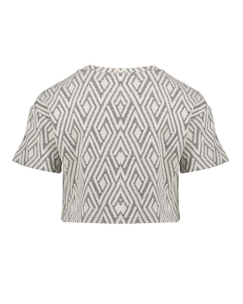 Top jacquard black/white Zwart 1 Top jacquard black/white Zwart 1