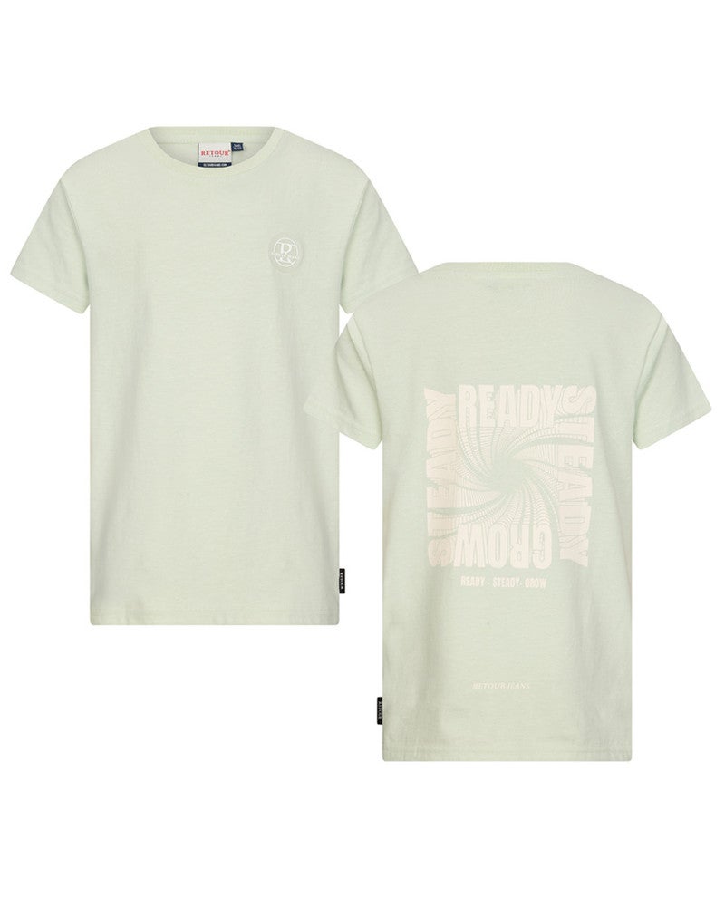 Kyle Tee Backprint Groen Kyle Tee Backprint Groen