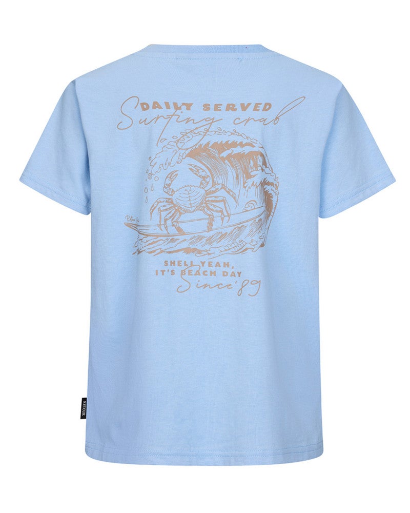 Damon Tee Backprint Blauw Damon Tee Backprint Blauw
