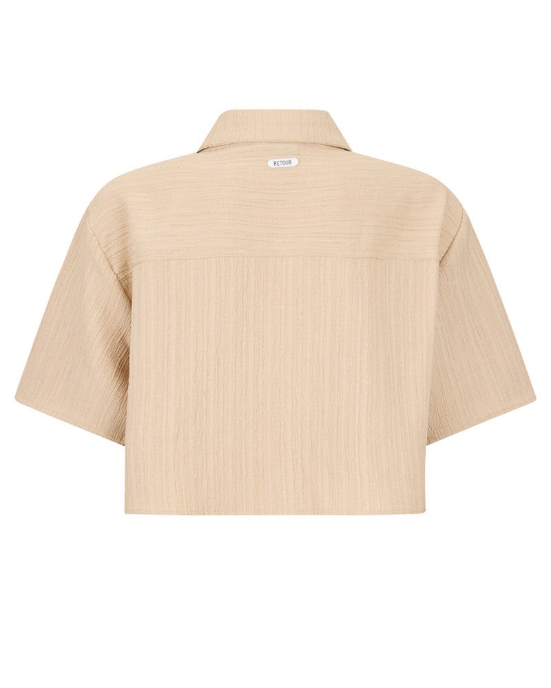 Olivia Blouse Shortsleeve Zand Olivia Blouse Shortsleeve Zand