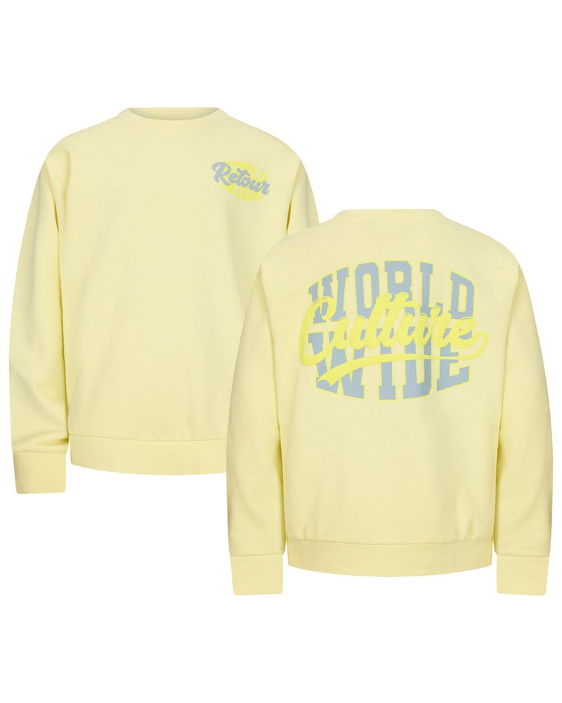 Eelco Crewneck Backprint Geel Eelco Crewneck Backprint Geel