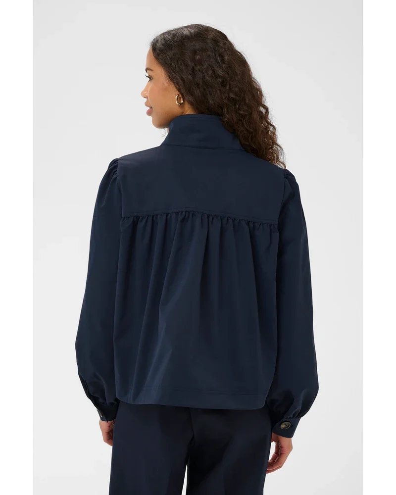 OlinaSZ Short Jacket Donker Blauw OlinaSZ Short Jacket Donker Blauw