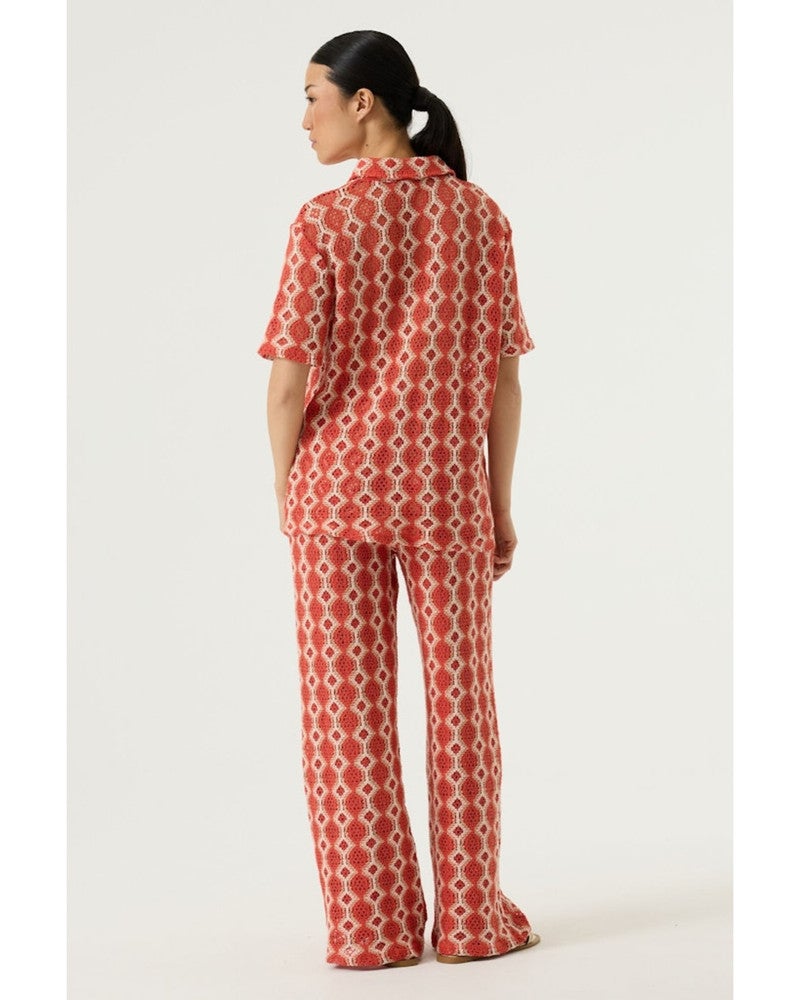 P260234 Ladies Shirt SS Rood P260234 Ladies Shirt SS Rood