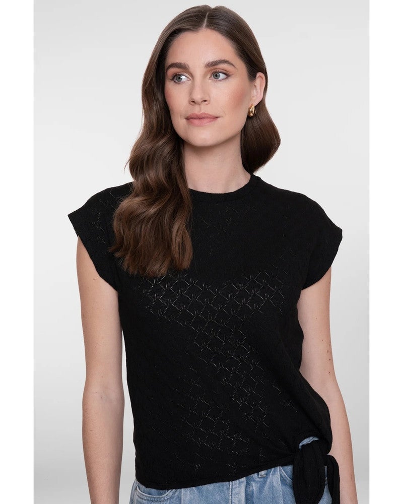 Top ajour with knot Zwart 1 Top ajour with knot Zwart 1