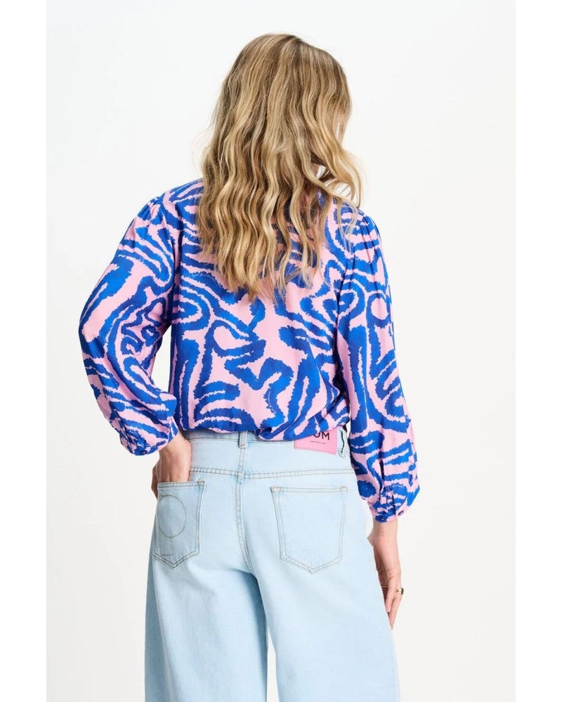 BLOUSE - Waves Pink Multi BLOUSE - Waves Pink Multi