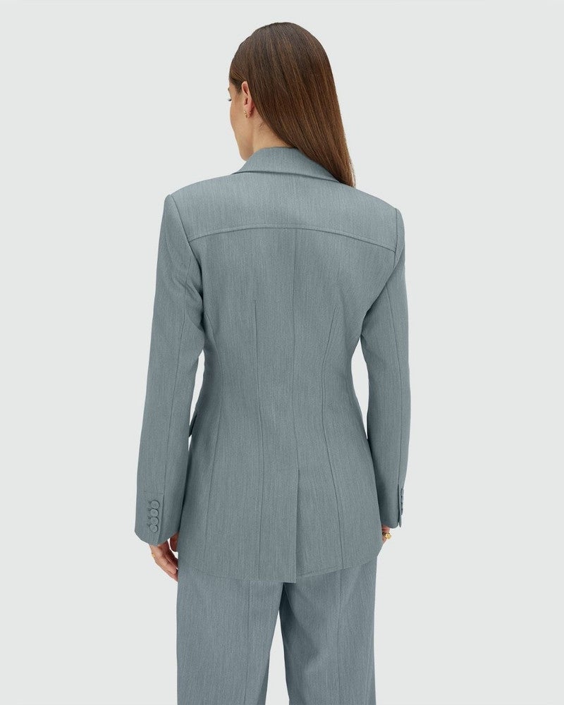 KASSIDY fitted blazer Licht Blauw KASSIDY fitted blazer Licht Blauw