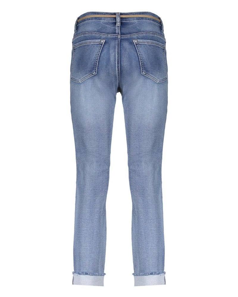 Jeans helen turn-up Blauw Jeans helen turn-up Blauw