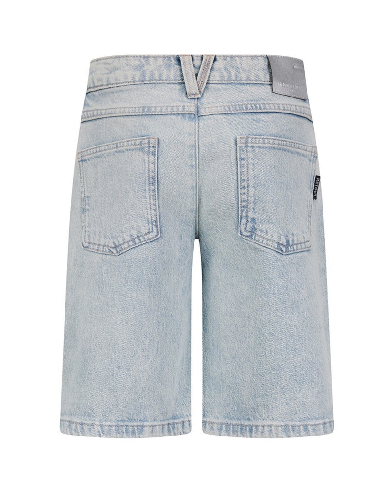 Mila Fancy Jeansshort Blauw Mila Fancy Jeansshort Blauw
