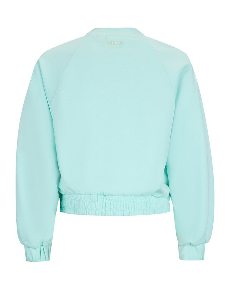 Julia Sweatvest Lace Blauw Julia Sweatvest Lace Blauw