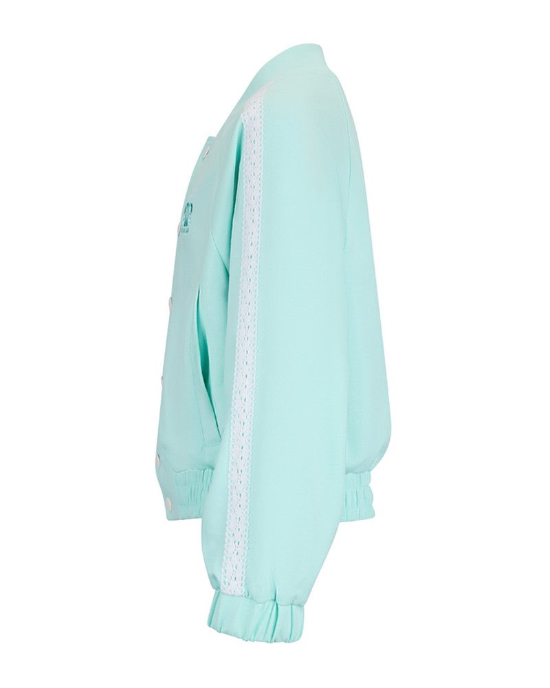 Julia Sweatvest Lace Blauw Julia Sweatvest Lace Blauw